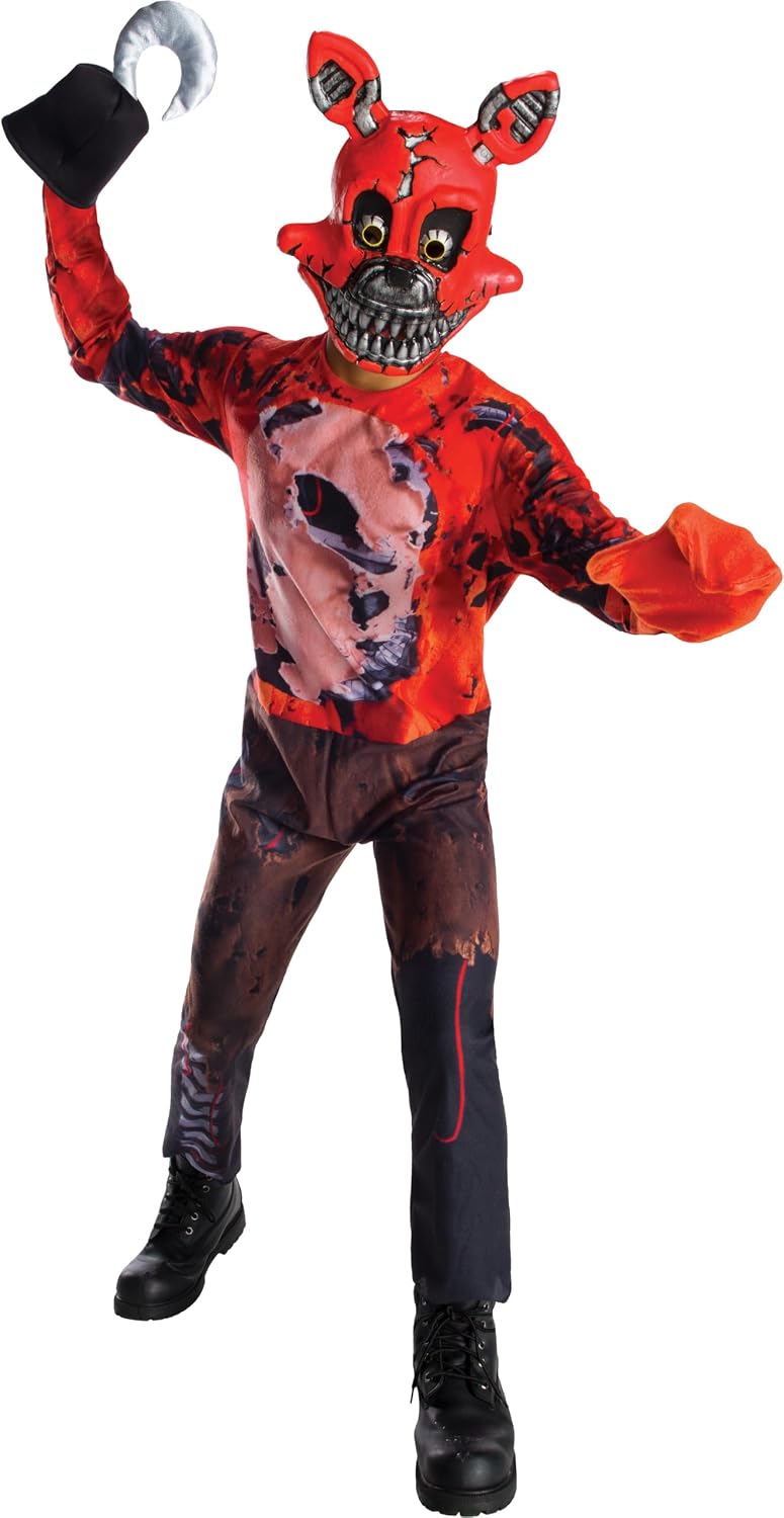 FIVE NIGHTS AT FREDDY'S Nightmare Foxy Costume Child Large