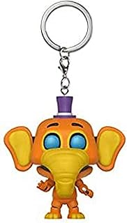 Pocket POP! Keychain: Five Nights At Freddy's (FNAF) Pizza Sim: Orville Elephant - FNAF Pizza Simulator - Collectable Vinyl Mini Figure Novelty Keyring - Stocking Filler - Gift Idea