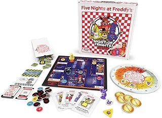 FUNKO GAMES Five Nights at Freddy's Night of Frights - Survival Strategy Board Game Including 4 Original FNAF Character Figures - For 2 to 4 Players Ages 8+