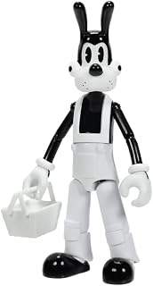 Bendy and the Ink Machine Boris 5 in / 12.7cm Action Figure with Accessories, Officially Licensed by Jakks Pacific, Includes Picnic Basket and Interactive Projector Accessory, Articulated