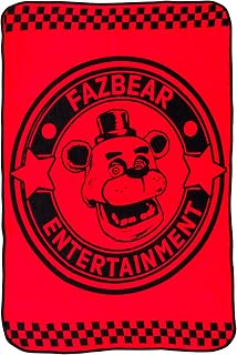 Silver Buffalo Five Nights at Freddy's Special Delivery Fazbear Entertainment 45" x 60" Fleece Throw, Soft and Cozy Blanket, 185 GSM
