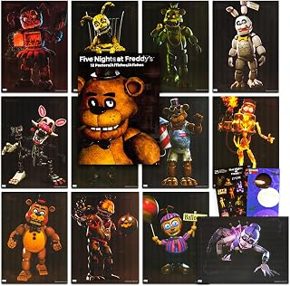 Funko Five Nights at Freddy's Posters for Bedroom - FNAF Room Decor Bundle with 12 FNAF Posters for Walls, Five Nights at Freddy's Poster Pack Set | FNAF Room Decorations for Boys