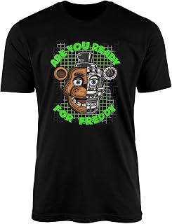 Freddy Bear T-Shirt | Five Nights at Freddy's FNAF Fan Tee | Animatronic Horror Game Gift | Unisex 100% Cotton