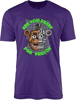 Freddy Bear T-Shirt | Five Nights at Freddy's FNAF Fan Tee | Animatronic Horror Game Gift | Unisex 100% Cotton
