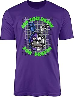 Freddy Bonnie T-Shirt Top Tee - Animatronic Movie Game Spring Night Security Guard Monitor Cameras Bear Present