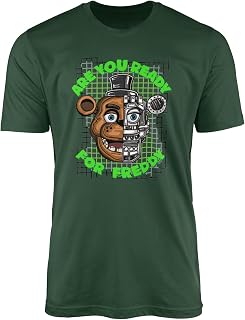 Freddy Bear T-Shirt | Five Nights at Freddy's FNAF Fan Tee | Animatronic Horror Game Gift | Unisex 100% Cotton