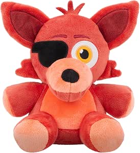 Five Nights At Freddy's Classic Foxy Plush - 8-Inch Stuffie with Soft Material and Glow-In-The-Dark Eyes