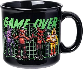 Silver Buffalo Five Nights at Freddy's Game Over Ceramic Mug, 20 oz