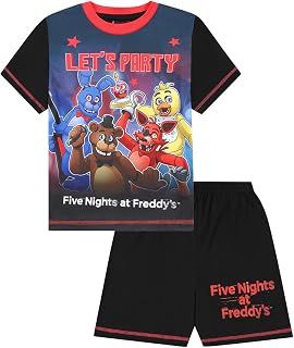 Lets Party Short Pyjama Set FNAF PJs for Kids