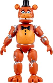 Five Nights at Freddys Withered Freddy - 5-Inch Articulated Figure with Jumpscare Feature and Glow-In-The-Dark Eyes