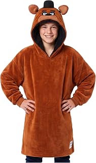 Five Nights at Freddy's Fleece Blanket Hoodie Poncho, 10-16 Yrs