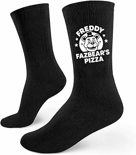 Funny Gamer Socks Freddy Fazbear's Pizza Five Nights Horror Gaming Top